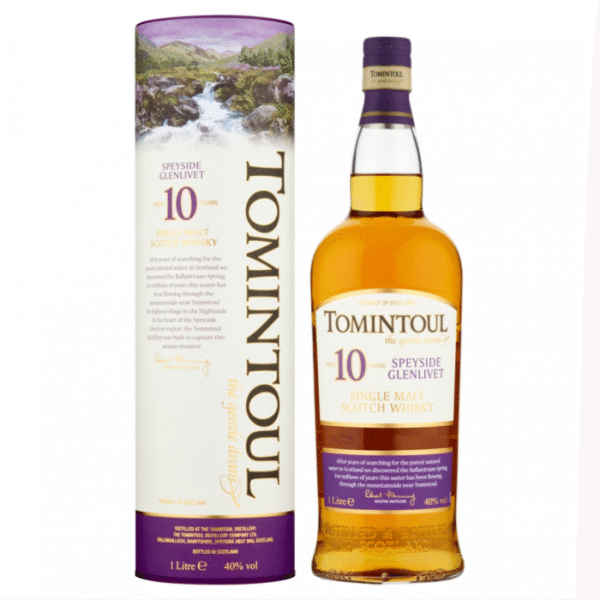 Tomintoul Whisky Speyside Glenlivet Aged 10 Years in Tube