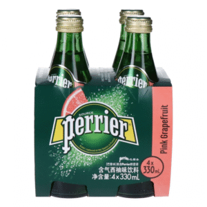 Perrier Mineral Water Sparkling Pink Grapefruit (One Way Glass)
