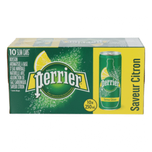 Perrier Mineral Water Sparkling Lemon Slimcan