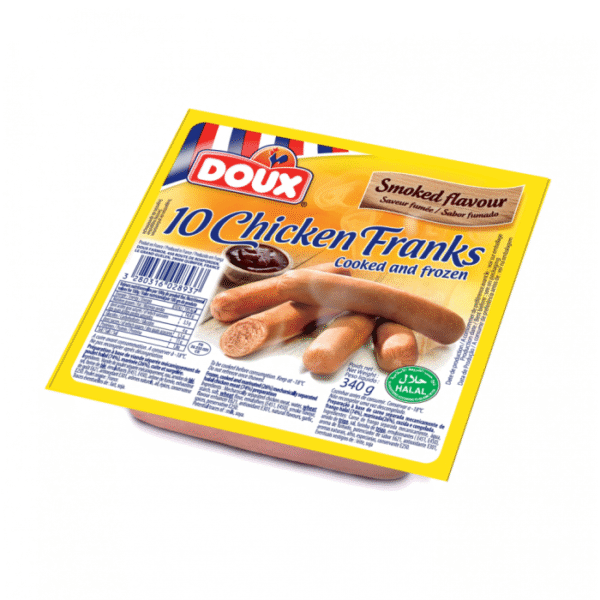 Chicken Frankfurters Doux Smoked Flavour Halal