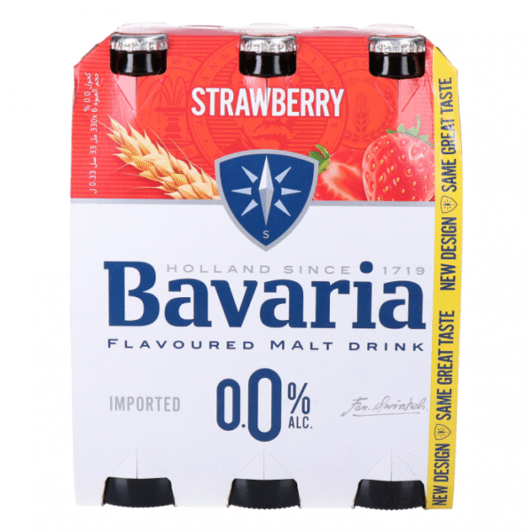 Non Alcoholic Bavaria Malt Drink Strawberry (4×6) To
