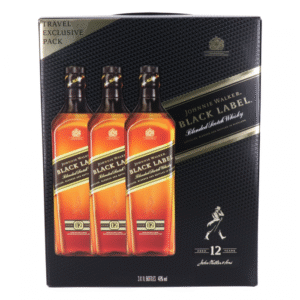 Johnnie Walker Black Label Whisky Travel Exclusive Pack Aged 12 Years