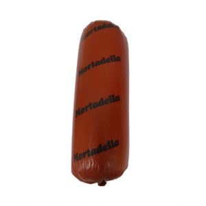 Pork Mortadella Frozen Individually Packed + Chicken , with Garlic , Cooked – Mixed Product